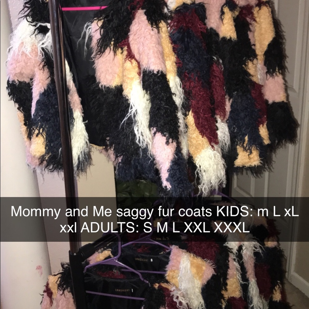 Mommy and me saggy coats